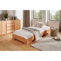 STAPELBETT  90/200 cm  Kernbuche  - Kernbuche, Natur, Holz (90/200cm) - MID.YOU
