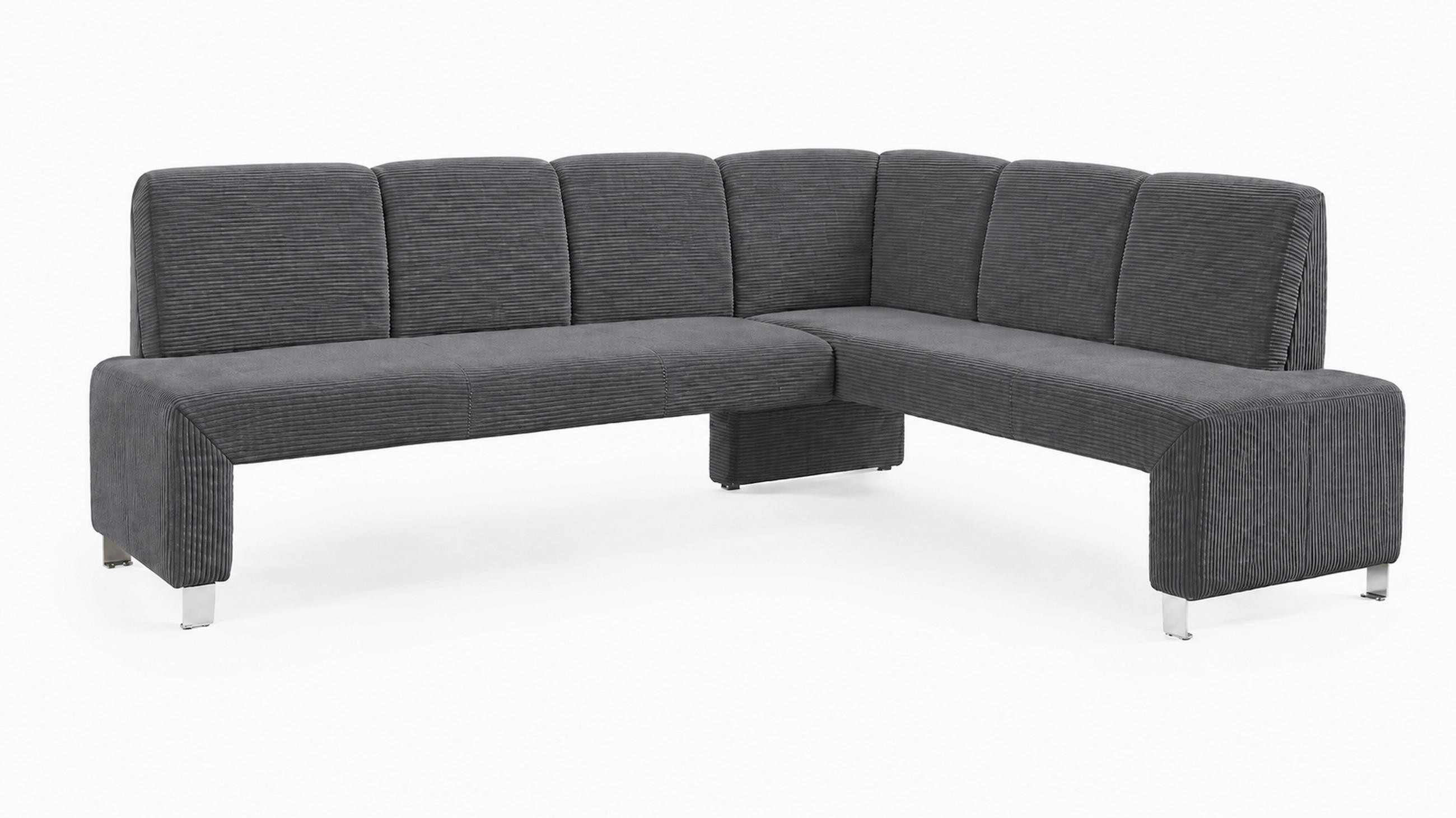 UGAONA KLUPA  antracit   - srebrna/antracit, Moderno, drvo/tekstil (263/198cm) - Livetastic