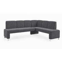 KLUPA KUTNA  antracit  drvo, tekstil, drvni materijal      - srebrne boje/antracit, Moderno, drvni materijal/drvo (263/198cm) - Livetastic