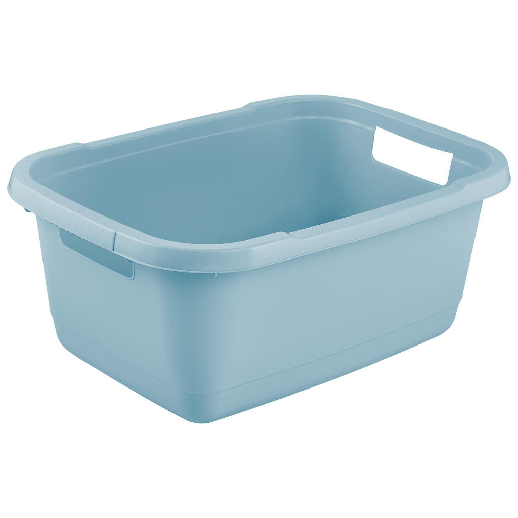 Wäschekorb Aenna Blau, 55x40x23 Cm