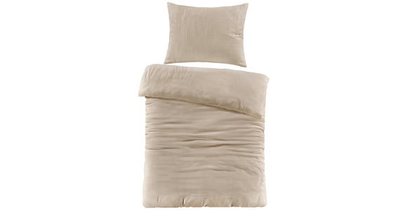 BETTWÄSCHE Renforcé, Musselin 140/220 cm  - Beige, Basics, Textil (140/220cm) - Novel