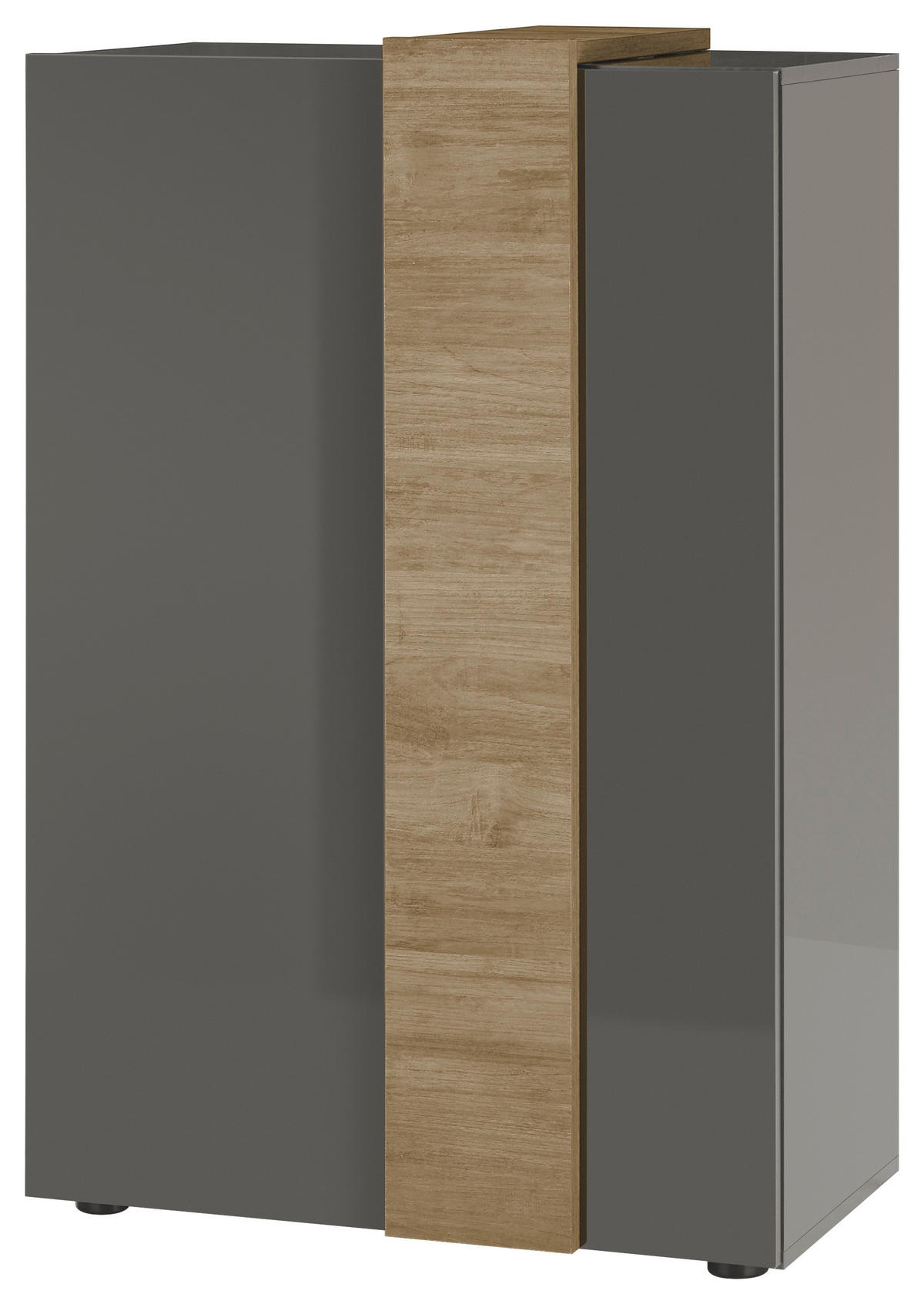 HIGHBOARD Positano  in 78/116/44 cm  - Eichefarben/Dunkelgrau, Basics, Holzwerkstoff (78/116/44cm)