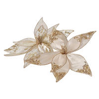 DEKOCLIP  - Goldfarben/Weiß, LIFESTYLE, Textil/Metall (20/20/5cm)