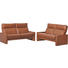 ZWEISITZER-SOFA Echtleder Braun - Braun, KONVENTIONELL, Leder (177/97/95cm) - Erpo