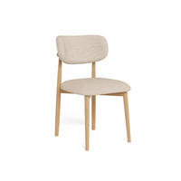STUHL   Flachgewebe  Beige  - Eichefarben/Beige, MODERN, Holz/Textil (49/80/51cm) - P & B