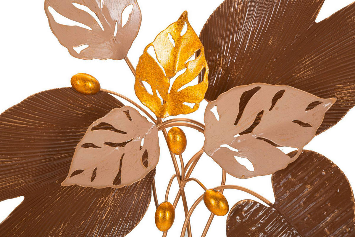 WANDDEKO  50.20/50.2/5.10 cm   - Beige/Goldfarben, Basics, Metall (50.20/50.2/5.10cm)