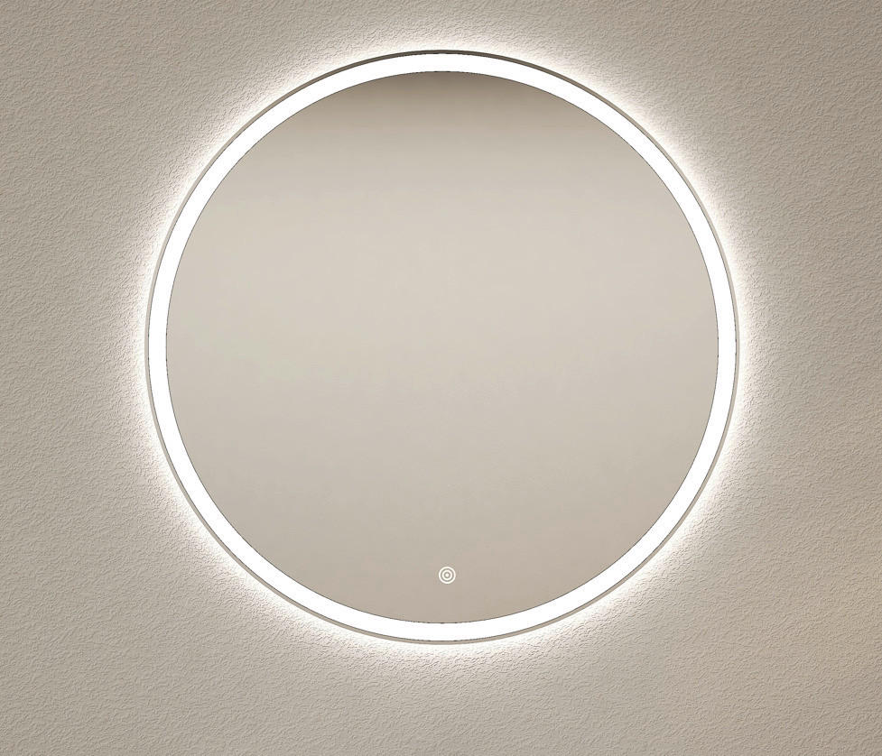 OGLEDALO Z OSVETLITVIJO, 70/70/3 cm steklo  - Moderno, steklo (70/70/3cm) - Ti'me