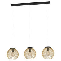 Lustră 93,5/23,5/110 cm  - auriu/negru, Design, metal (93,5/23,5/110cm)