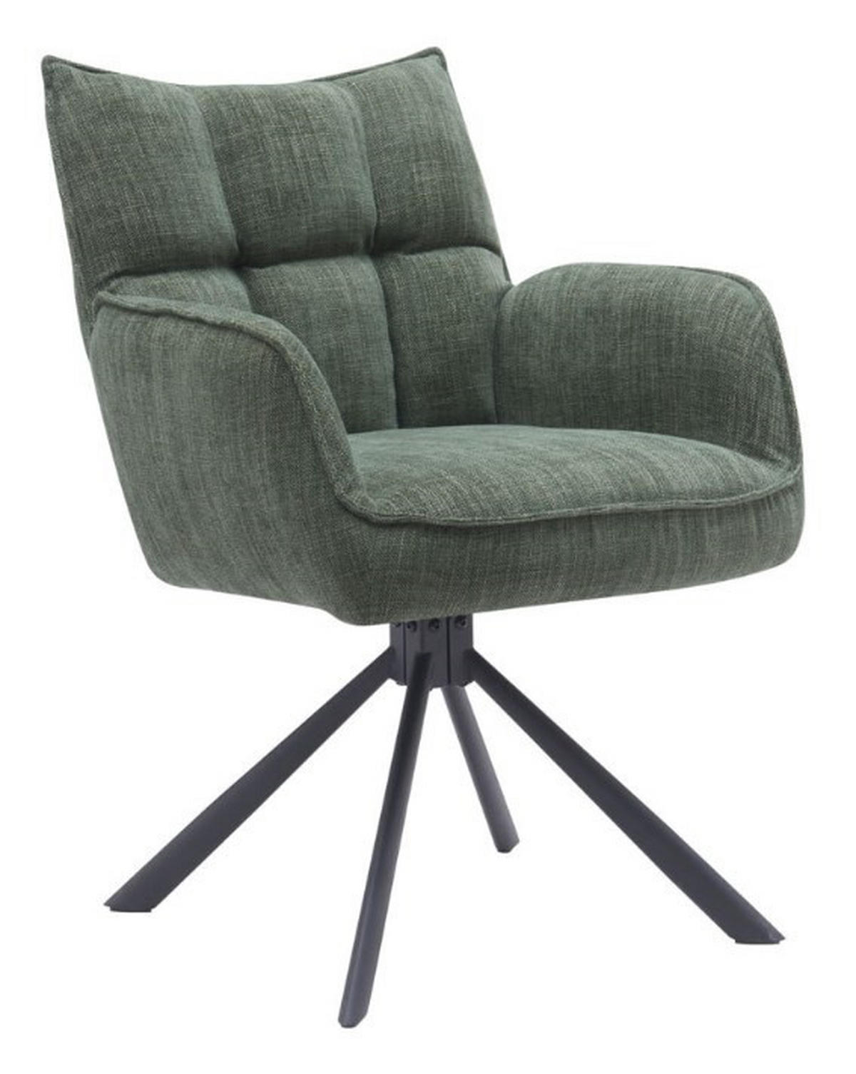 SNURRSTOL  i chenille svart, mörkgrön  - svart/mörkgrön, Design, metall/textil (59/87/65cm) - Niels Andersson