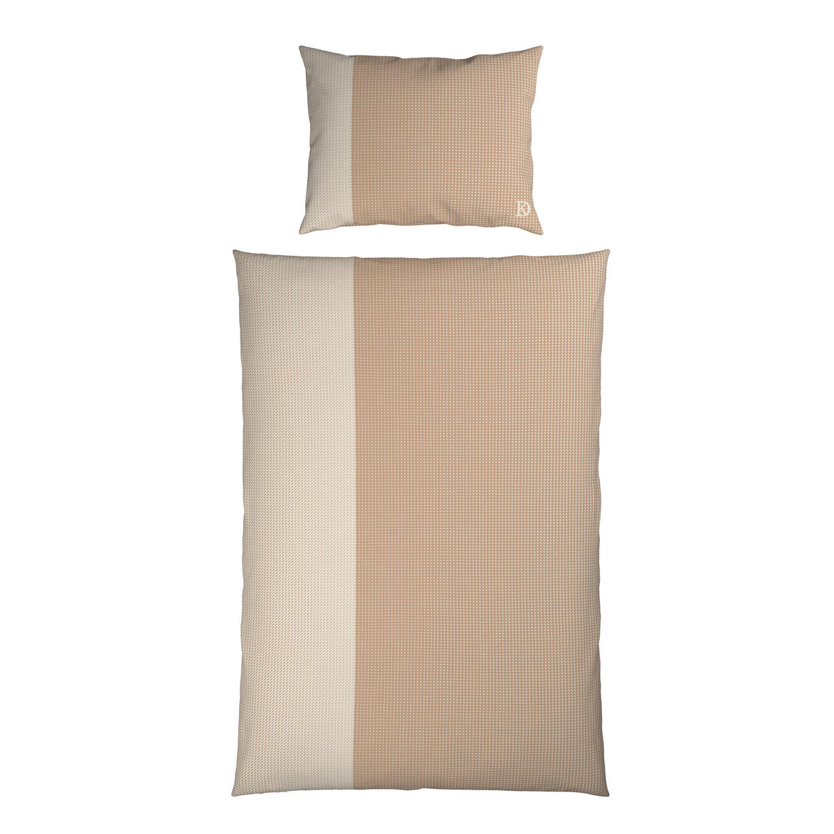 BETTWÄSCHE 2-teilig Satin 140/220 cm  - Beige, Design, Textil (140/220cm) - Dieter Knoll