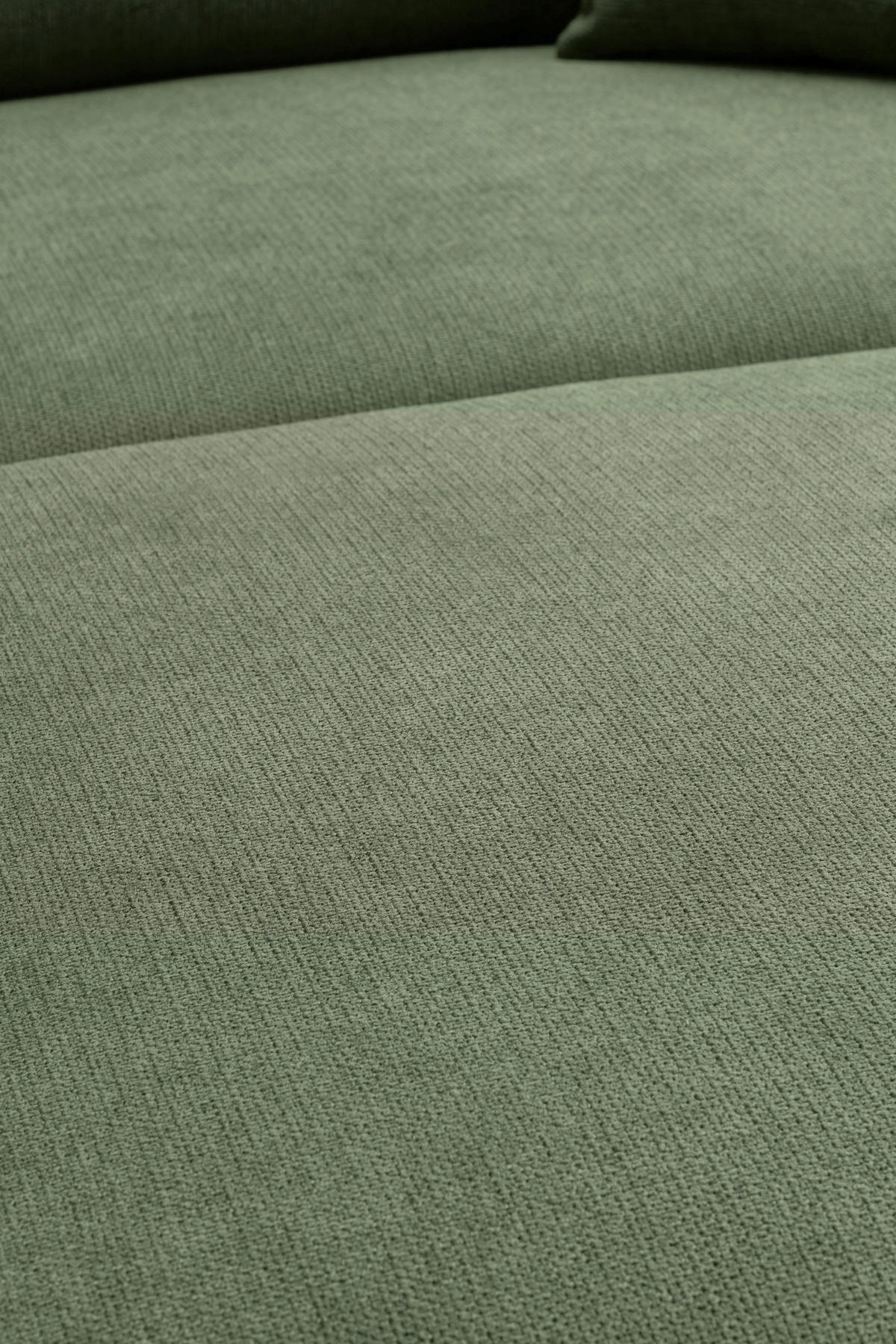 ECKSOFA Grün Webstoff  - Schwarz/Grün, KONVENTIONELL, Textil/Metall (304/196cm) - Hom`in