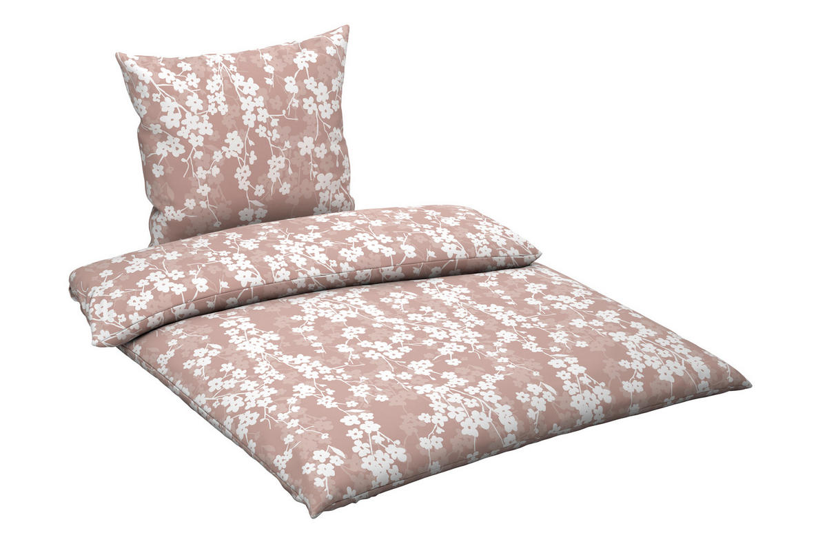BETTWÄSCHE Musselin 155/220 cm  - Rosa, Textil (155/220cm) - Esposa