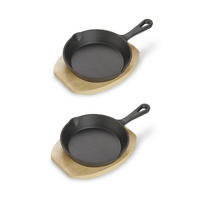 SERVIERPFANNE Emaille  - Schwarz, Basics, Metall (25,4/15,8/3,2cm) - Echtwerk