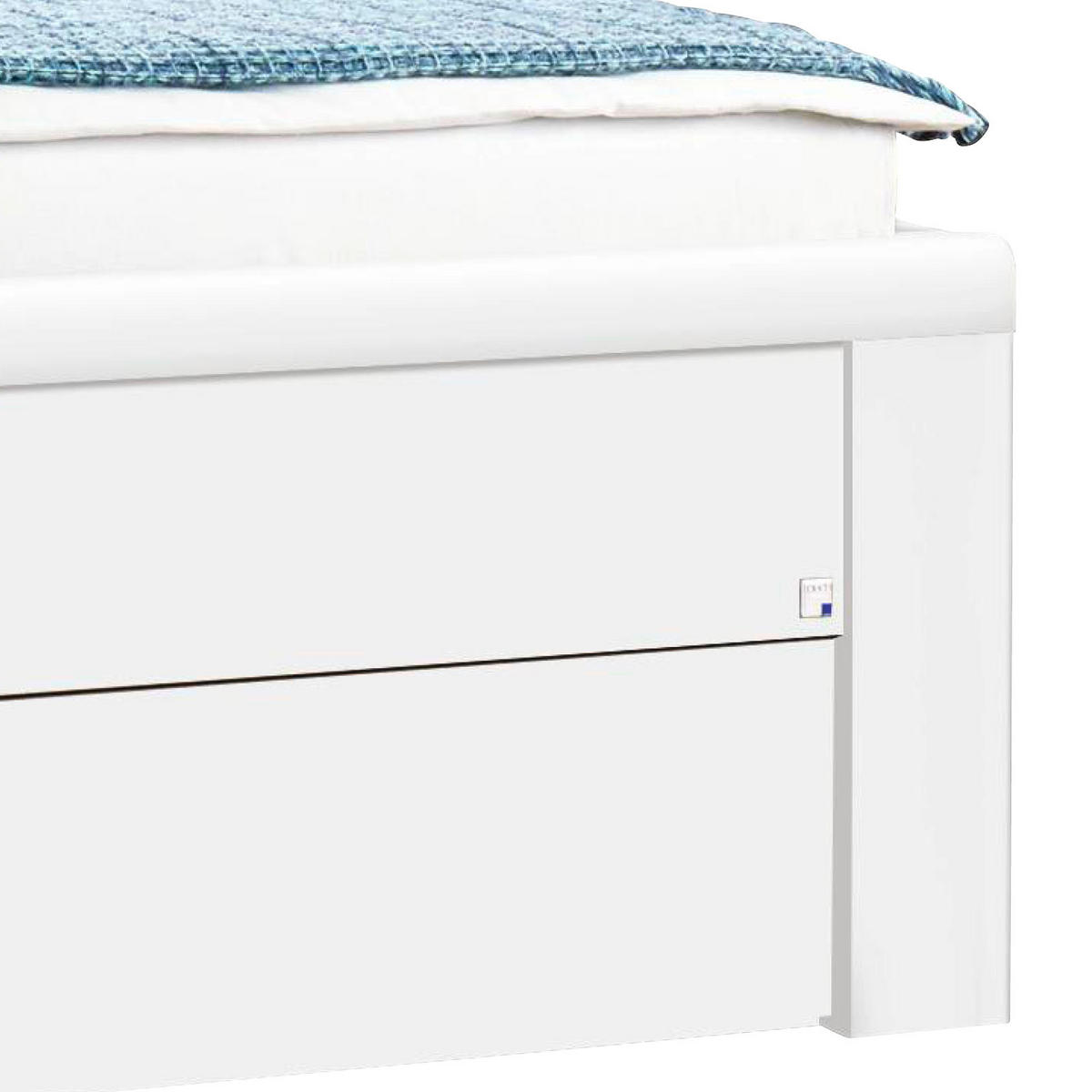 STAURAUMBETT 180/200 cm  in Grau, Weiss   - Weiss/Grau, Konventionell, Holzwerkstoff/Textil (180/200cm) - Rauch Möbel