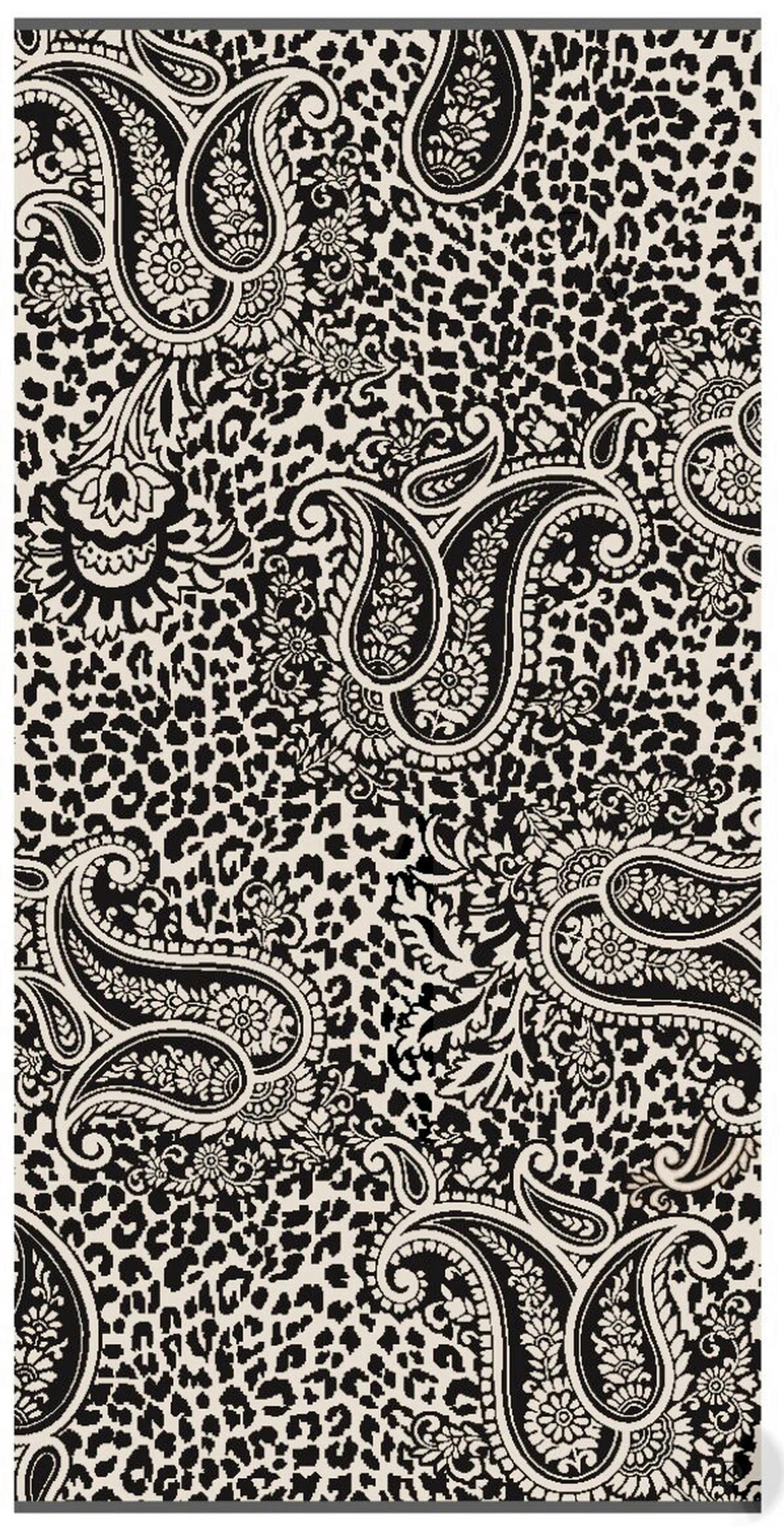 STRANDTUCH Tamed Schwarz 90/180 cm  - Schwarz, Basics, Textil (90/180cm) - Dieter Knoll