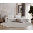 ECKSOFA  in Webstoff Grau  306/198 cm  - Schwarz/Grau, MODERN, Kunststoff/Textil (306/198cm) - Carryhome