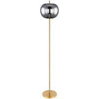 STEHLEUCHTE 30/160 cm    - Messingfarben, Design, Glas/Metall (30/160cm) - Globo