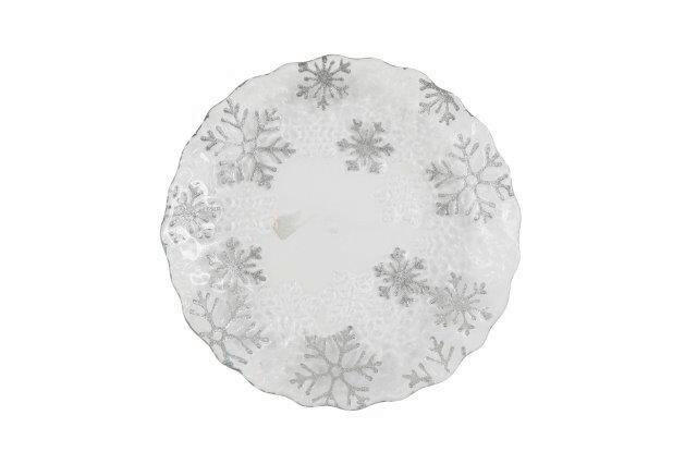 DEKORAČNÍ TALÍŘ - bílá, Basics, sklo (23/2/23cm)