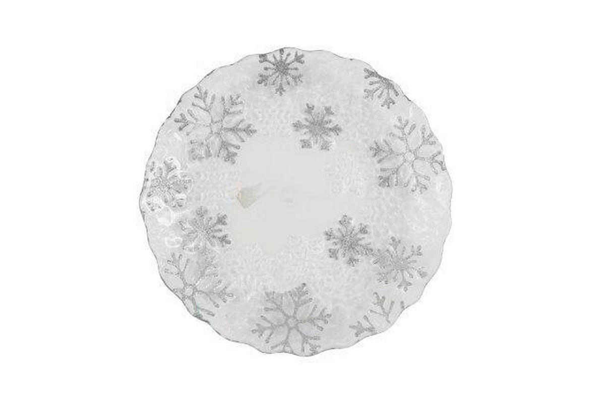DEKORAČNÝ TANIER - biela, Basics, sklo (23/2/23cm)