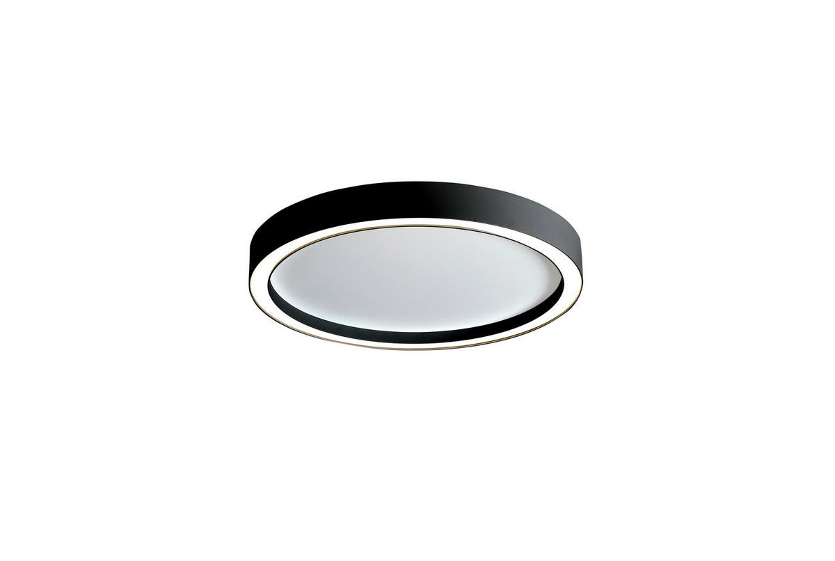 LED-DECKENLEUCHTE 30/4 cm   - Schwarz/Weiß, Design, Metall (30/4cm) - BOPP
