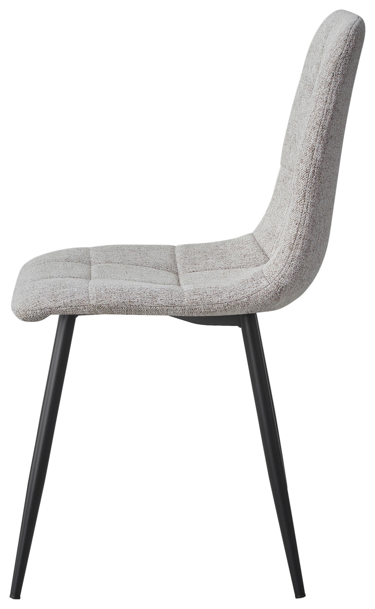 STUHL Webstoff Taupe, Schwarz  - Taupe/Schwarz, Design, Textil/Metall (45/86.5/55cm) - Stylife