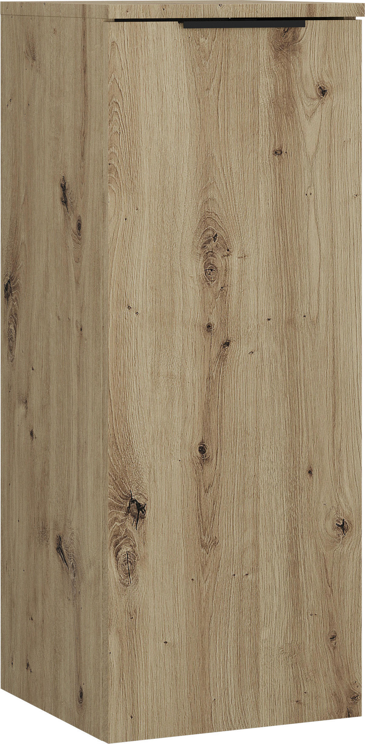 SPODNÍ SKŘÍŇKA, dub artisan, dub artisan, 33/85/33 cm - černá/dub artisan, Moderní, kov/kompozitní dřevo (33/85/33cm) - Stylife