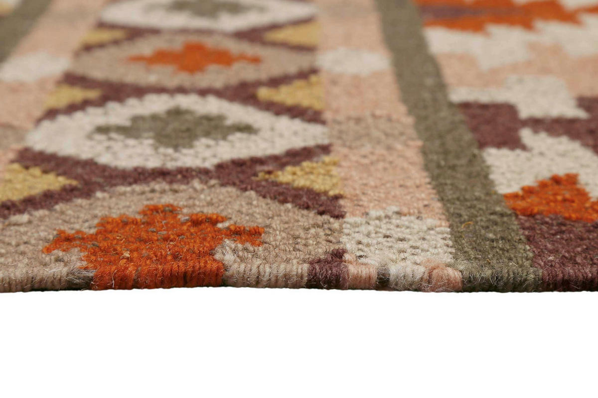 HANDWEBTEPPICH 80/150 cm Balou Beige, Rostfarben, Rotbraun  - Rotbraun/Rostfarben, KONVENTIONELL, Textil (80/150cm)