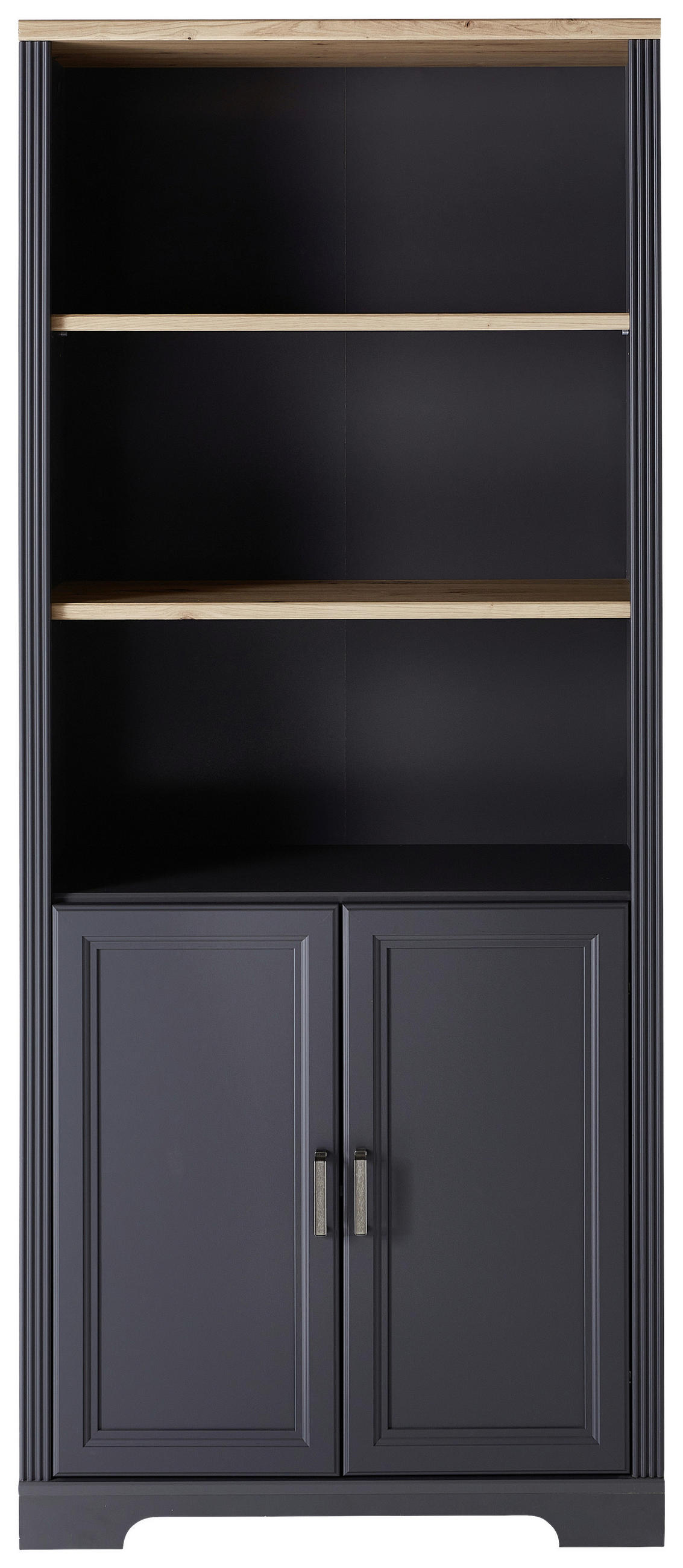 AKTENSCHRANK Graphitfarben, Eiche Artisan  - Graphitfarben/Eiche Artisan, KONVENTIONELL, Holzwerkstoff (86/204/38cm) - Carryhome