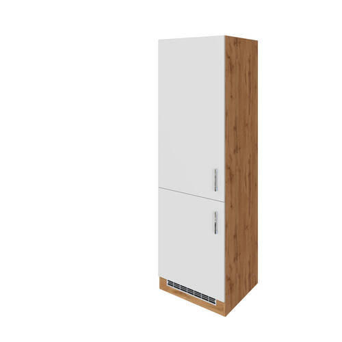 SKÅP FÖR VITVAROR 60/200/60 cm  i vit  - vit/kromfärg, Modern, metall/träbaserade material (60/200/60cm) - Held