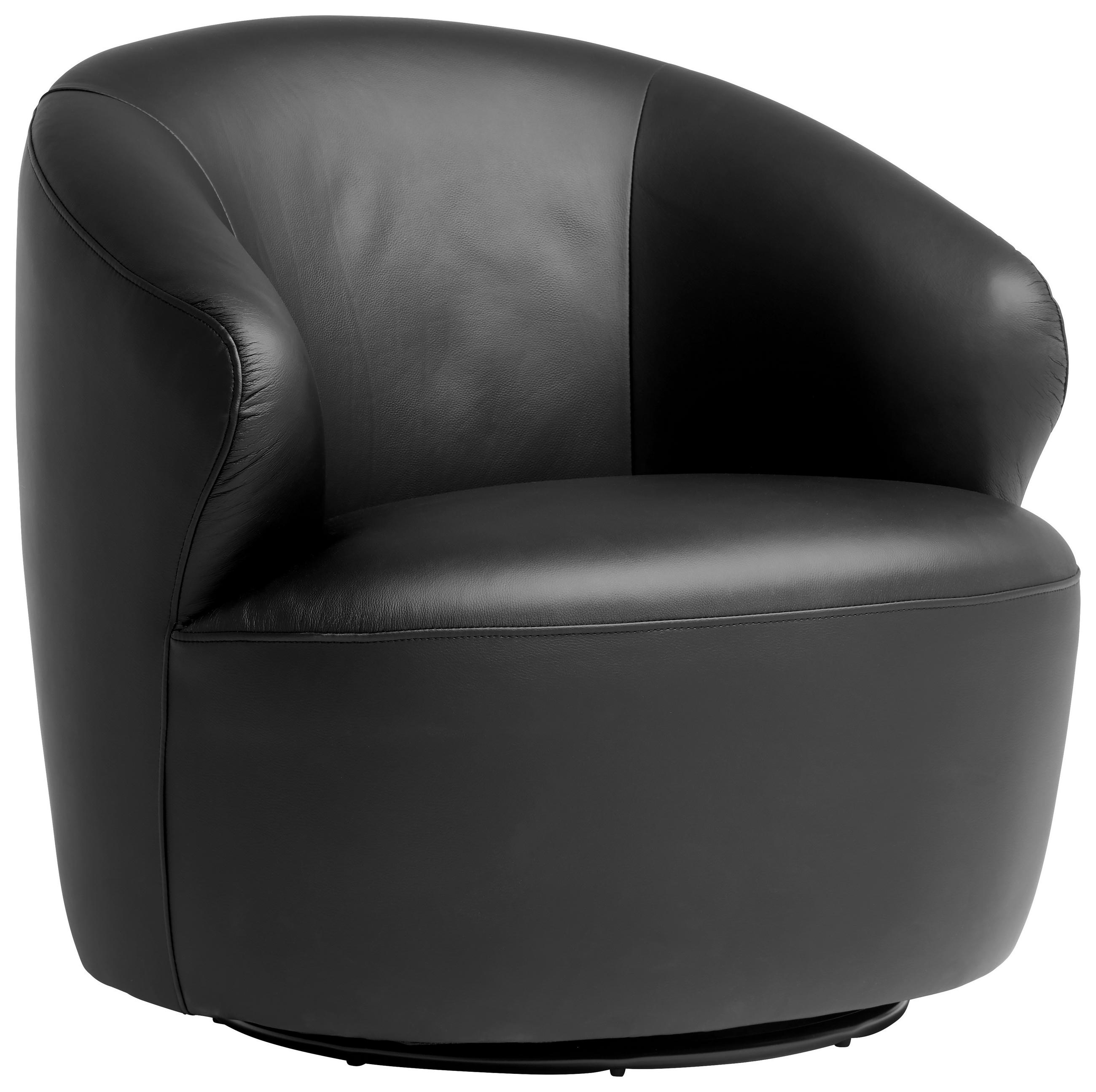 KŘESLO, kůže, černá - černá, Design, kov/kůže (80/76,5/80cm) - MID.YOU