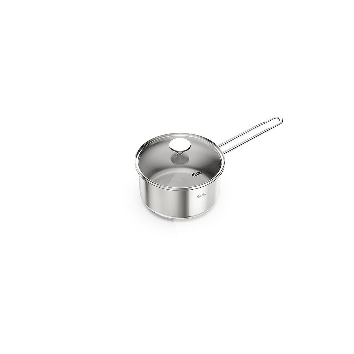 KOCHTOPFSET Leviro 4-teilig  - Edelstahlfarben/Schwarz, Basics, Metall - Fissler