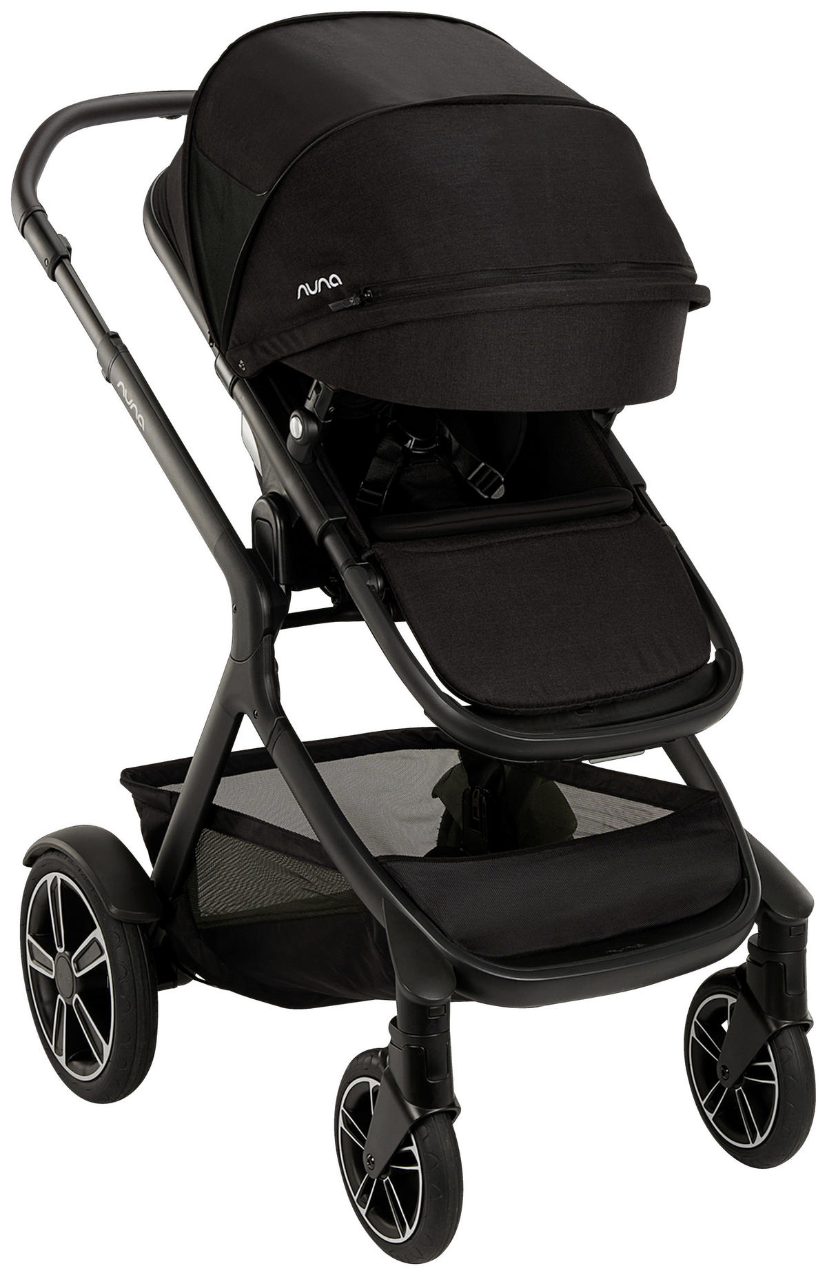 GESCHWISTERWAGEN Demi next  - Schwarz, Basics, Textil/Metall (63/123/83cm) - Nuna