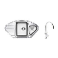 SET SUDOPERA I SLAVINE   94,5/51/19 cm         - boje aluminija, Basics, metal (94,5/51/19cm)