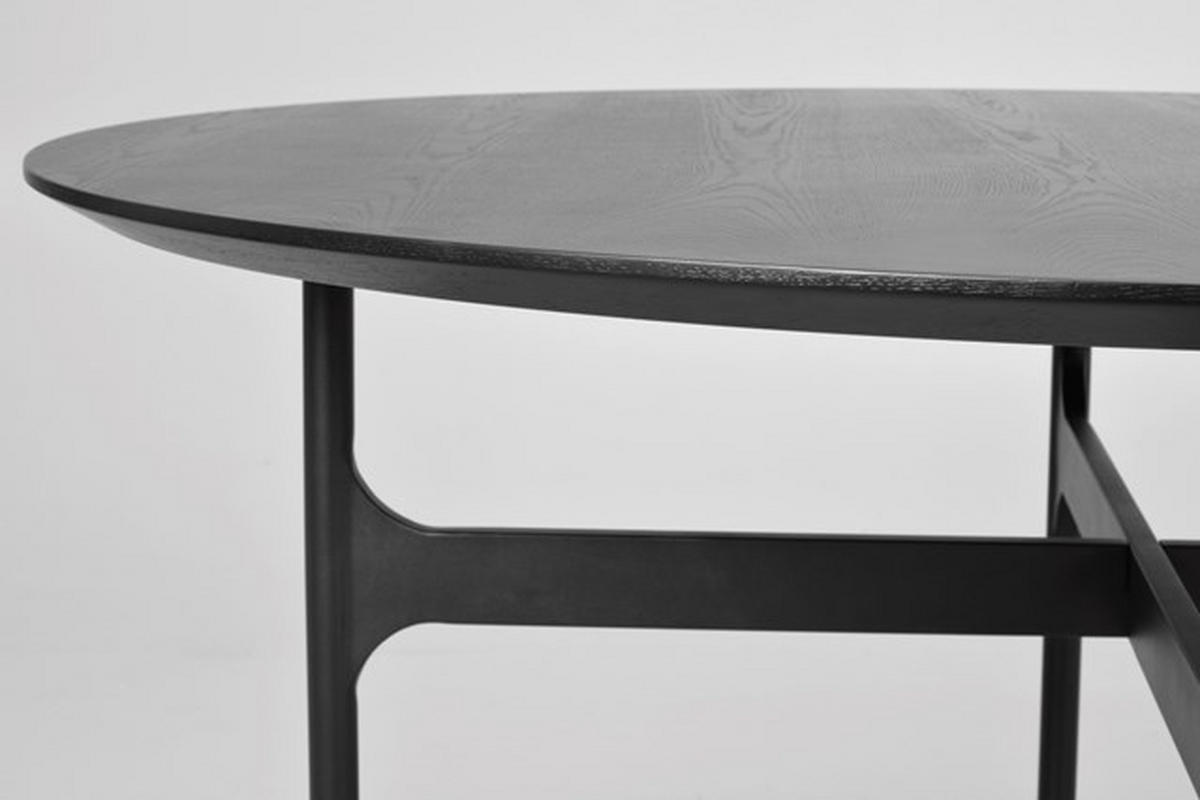 MATBORD i trä 135/135/75 cm   - svart, Design, metall/trä (135/135/75cm) - Rowico