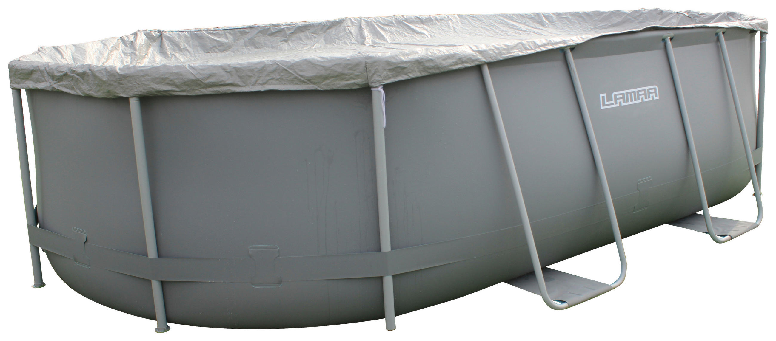 POOL-SET LAMAR 305 488/305/107 cm  - KONVENTIONELL, Kunststoff/Metall (488/305/107cm)