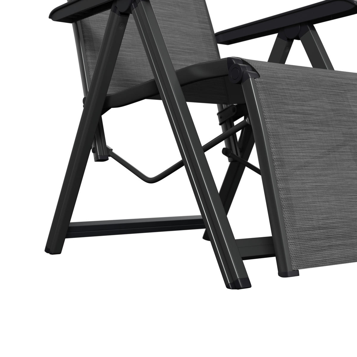 KERTI RELAX KAROSSZÉK 61/111/90 cm  - antracit/szürke, Konventionell, műanyag/textil (61/111/90cm) - Kettler