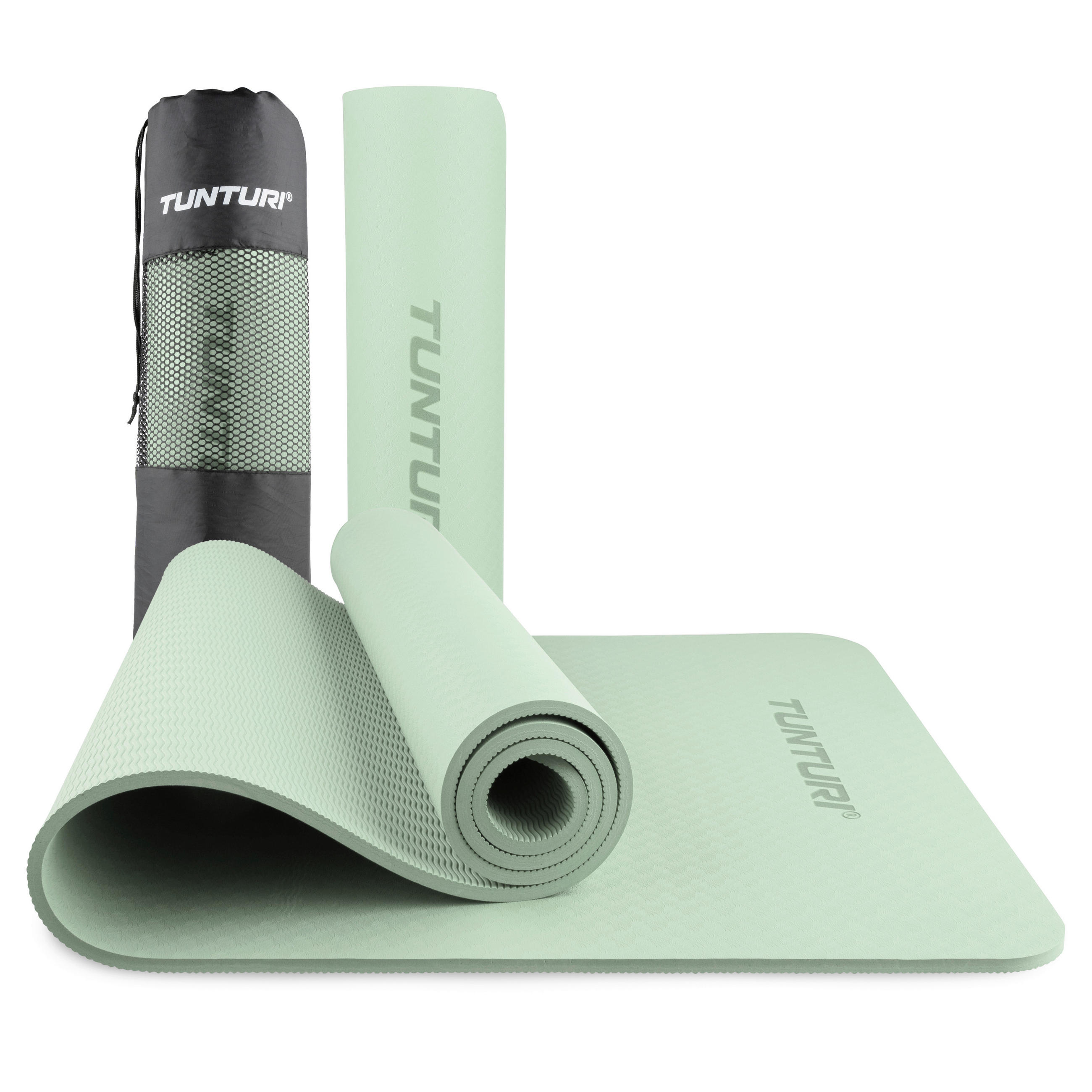 YOGAMATTE - Mintgrün, KONVENTIONELL, Kunststoff (183/61/0,8cm)