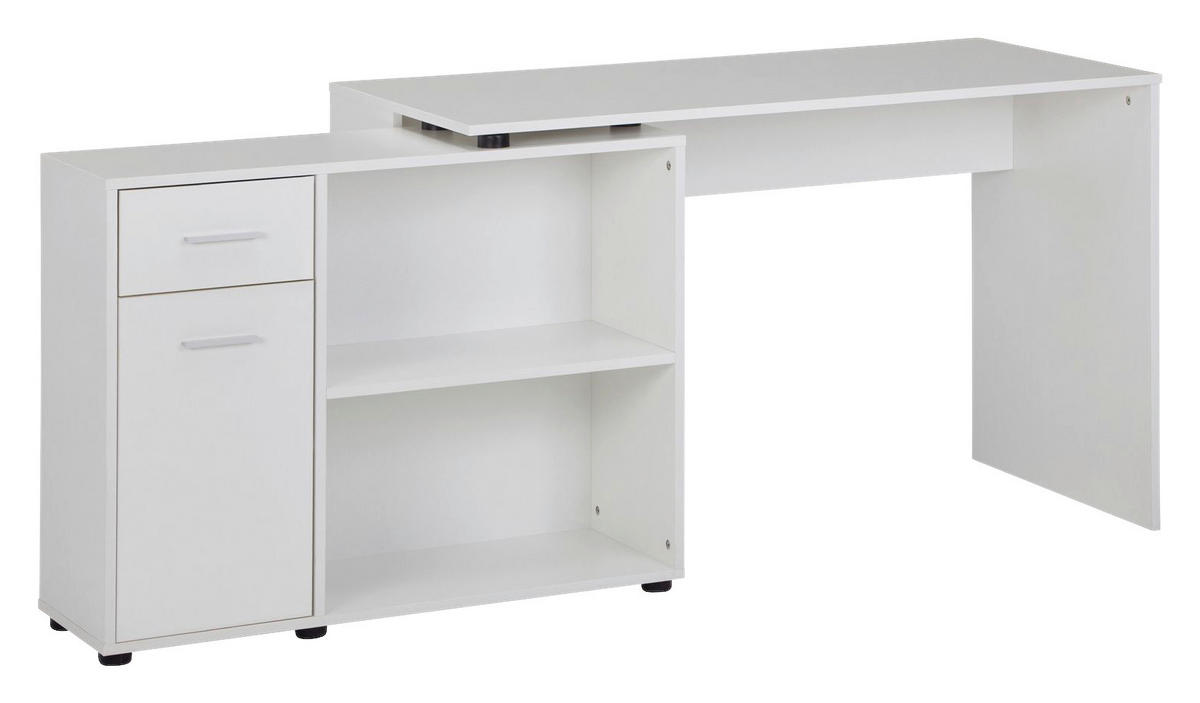 ECKSCHREIBTISCH 106,5/120/75,5 cm  in  - Silberfarben, MODERN (106,5/120/75,5cm) - MID.YOU