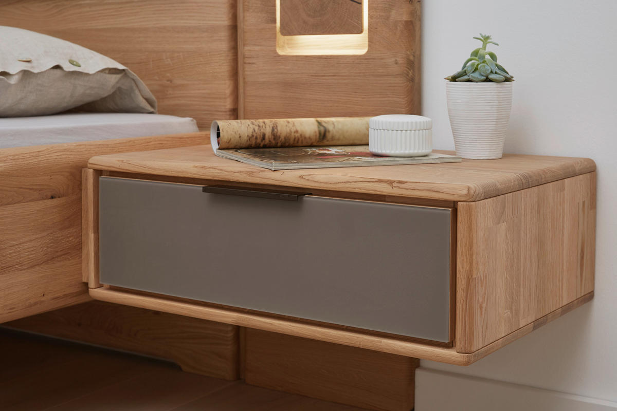 BETTANLAGE 180/200 cm  in Eichefarben   - Eichefarben, Natur, Holz (180/200cm) - Valnatura