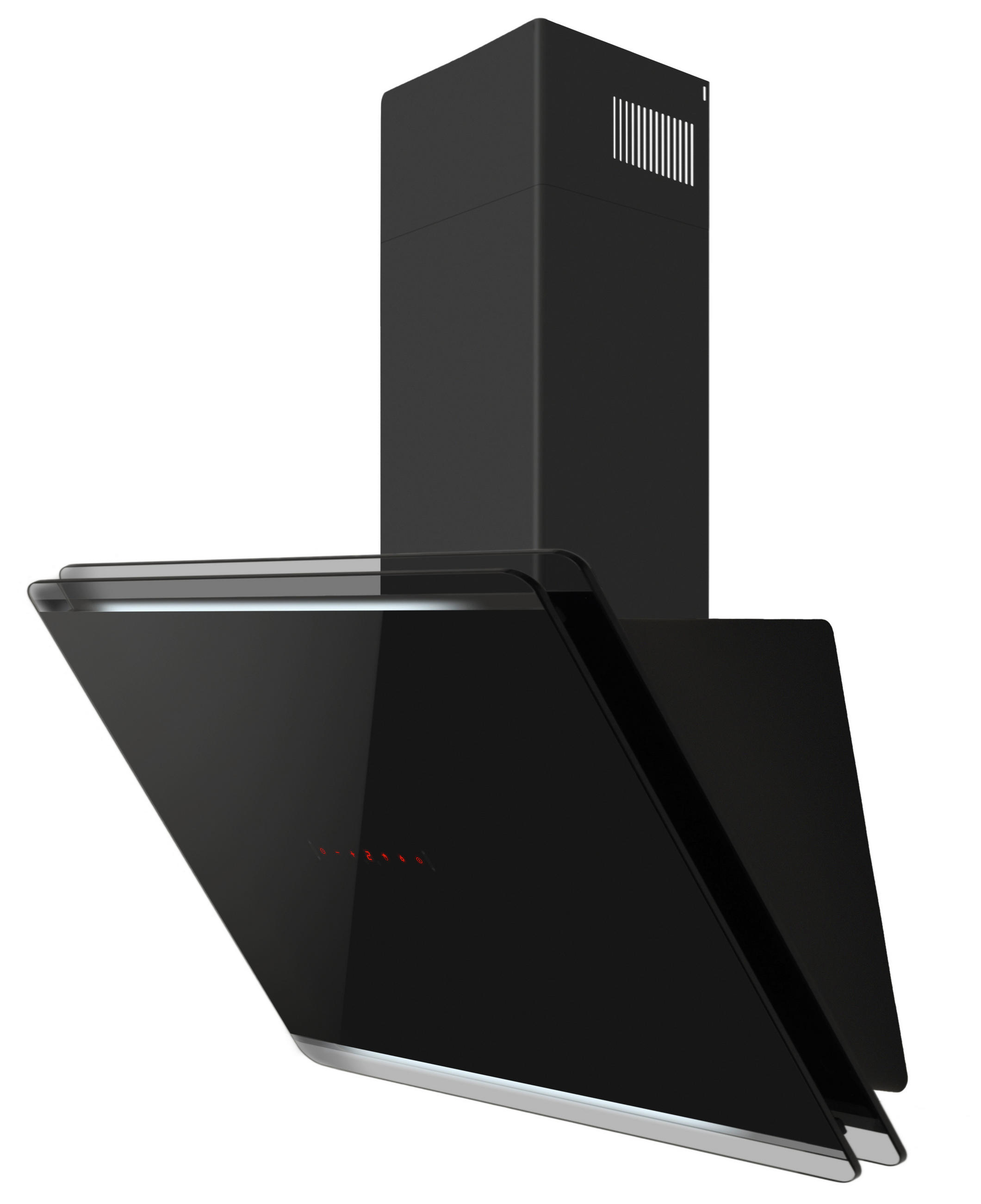 DUNSTABZUGSHAUBE 60281  - Schwarz, Basics, Glas/Metall (80/94-142/47,5cm) - Mican