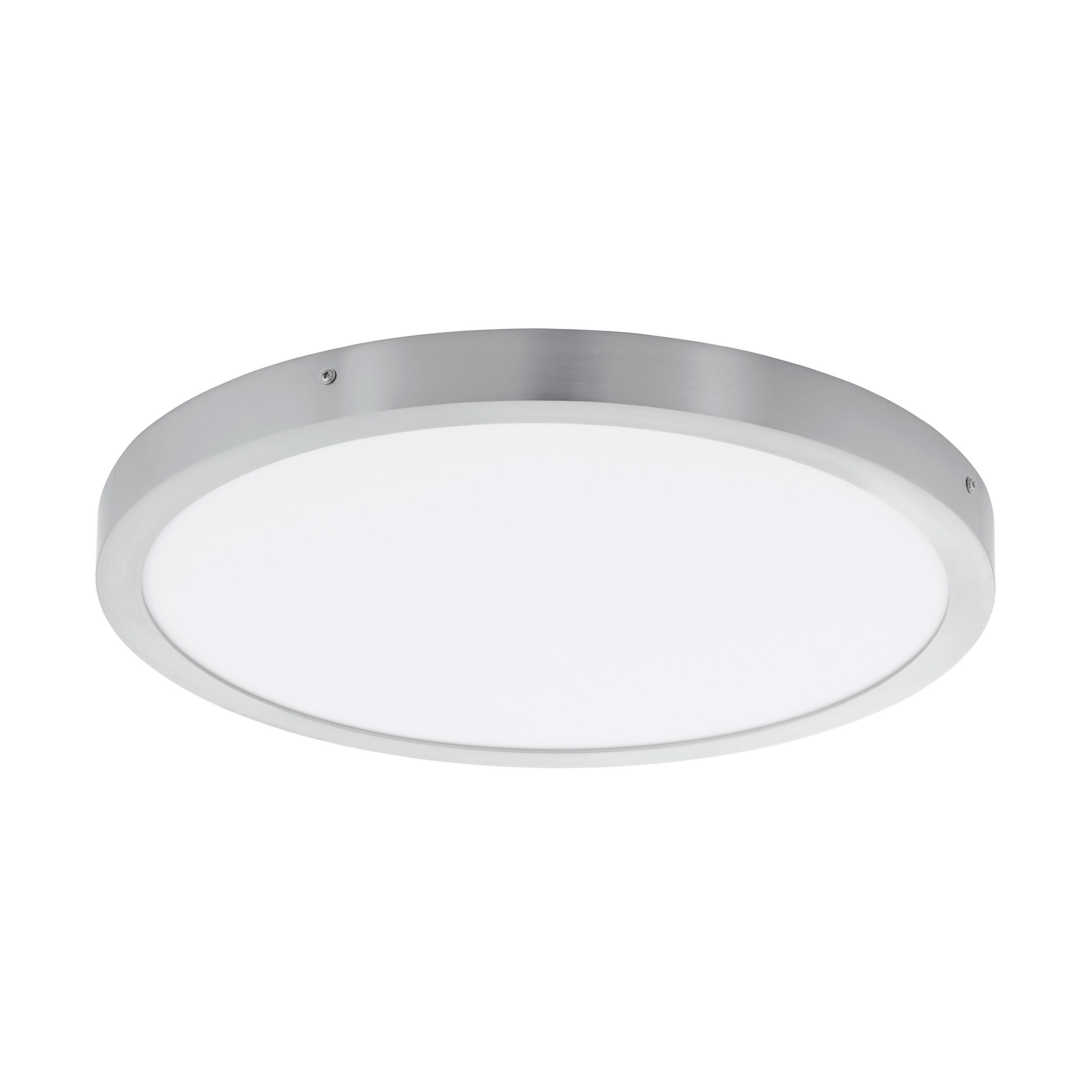 AUFBAULEUCHTE FUEVA I 50/3 cm   - Weiß/Nickelfarben, Design, Kunststoff/Metall (50/3cm) - Eglo
