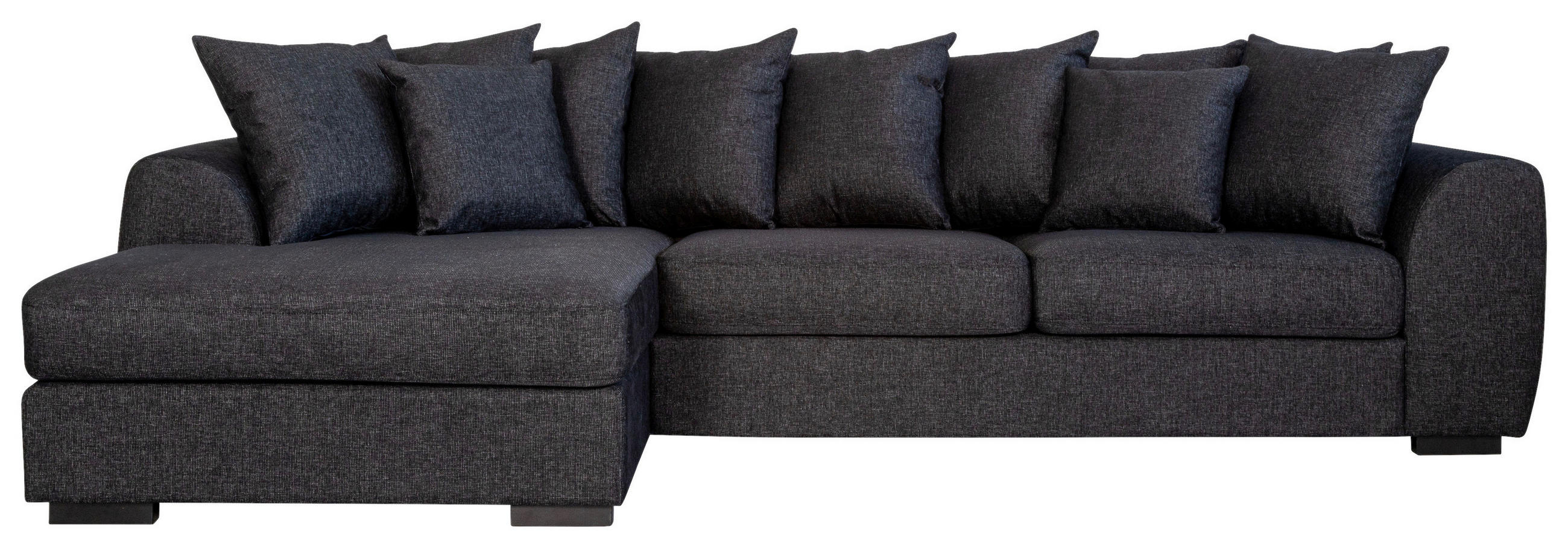SOFFA i textil, trä svart  - svart, Klassisk, trä/textil (100/317/163cm) - Carryhome