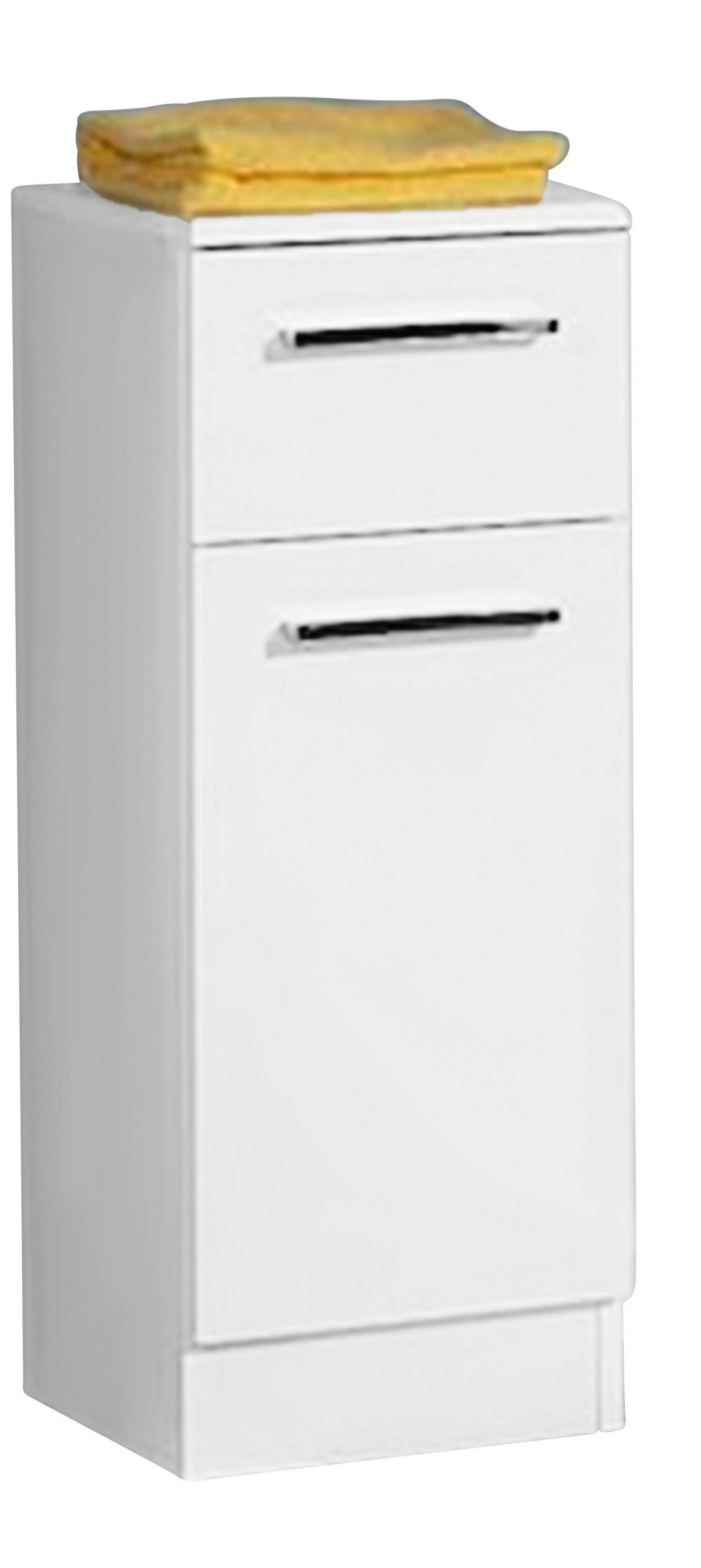 UNTERSCHRANK 30/81/33 cm   - Chromfarben/Weiß, KONVENTIONELL, Holzwerkstoff (30/81/33cm) - Carryhome