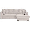 ECKSOFA in Cord Beige  - Beige/Schwarz, Design, Kunststoff/Textil (259/174cm) - Cantus