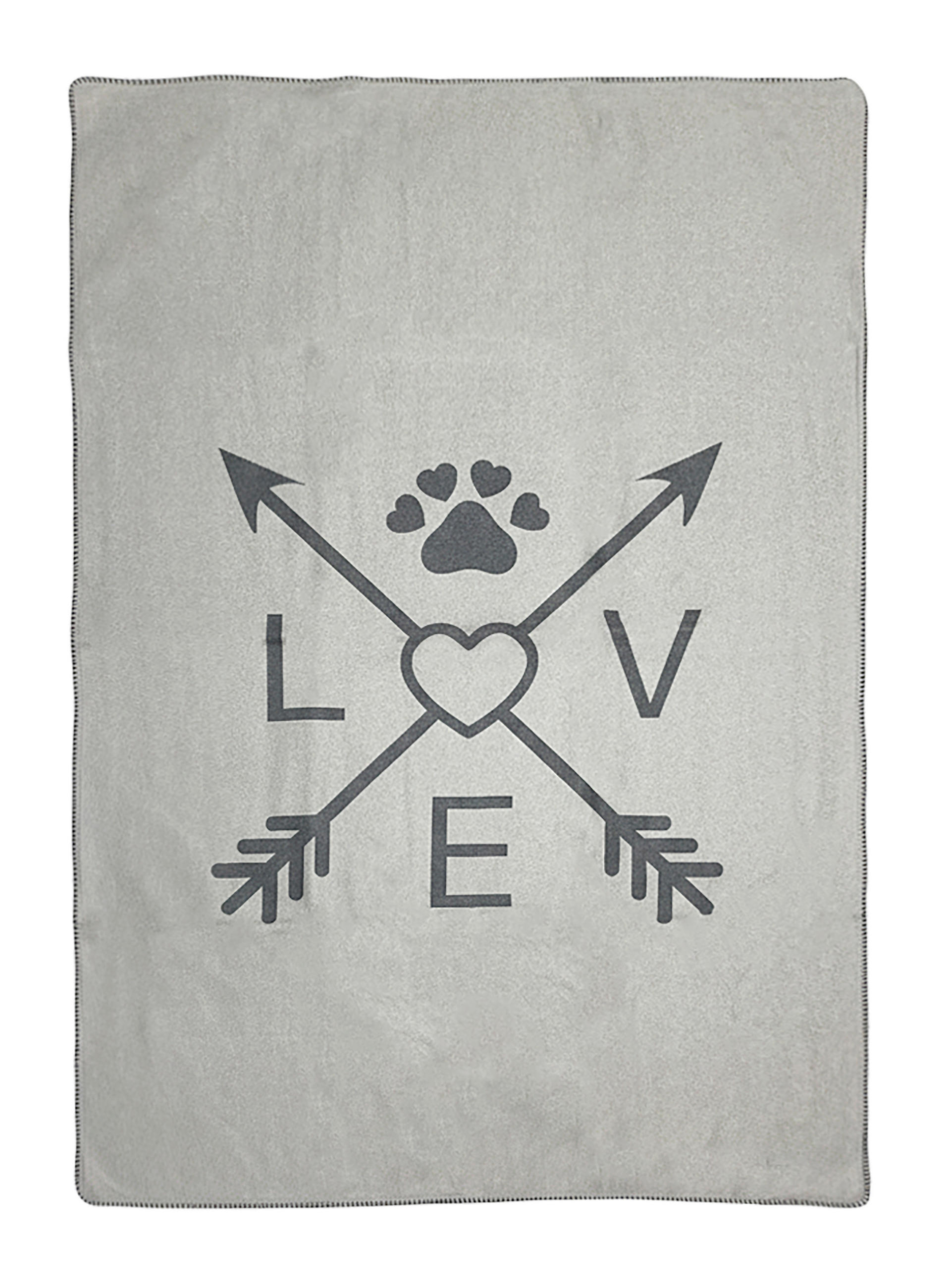 HUNDEDECKE - Schwarz/Grau, Basics, Textil (100/150cm) - Esposa