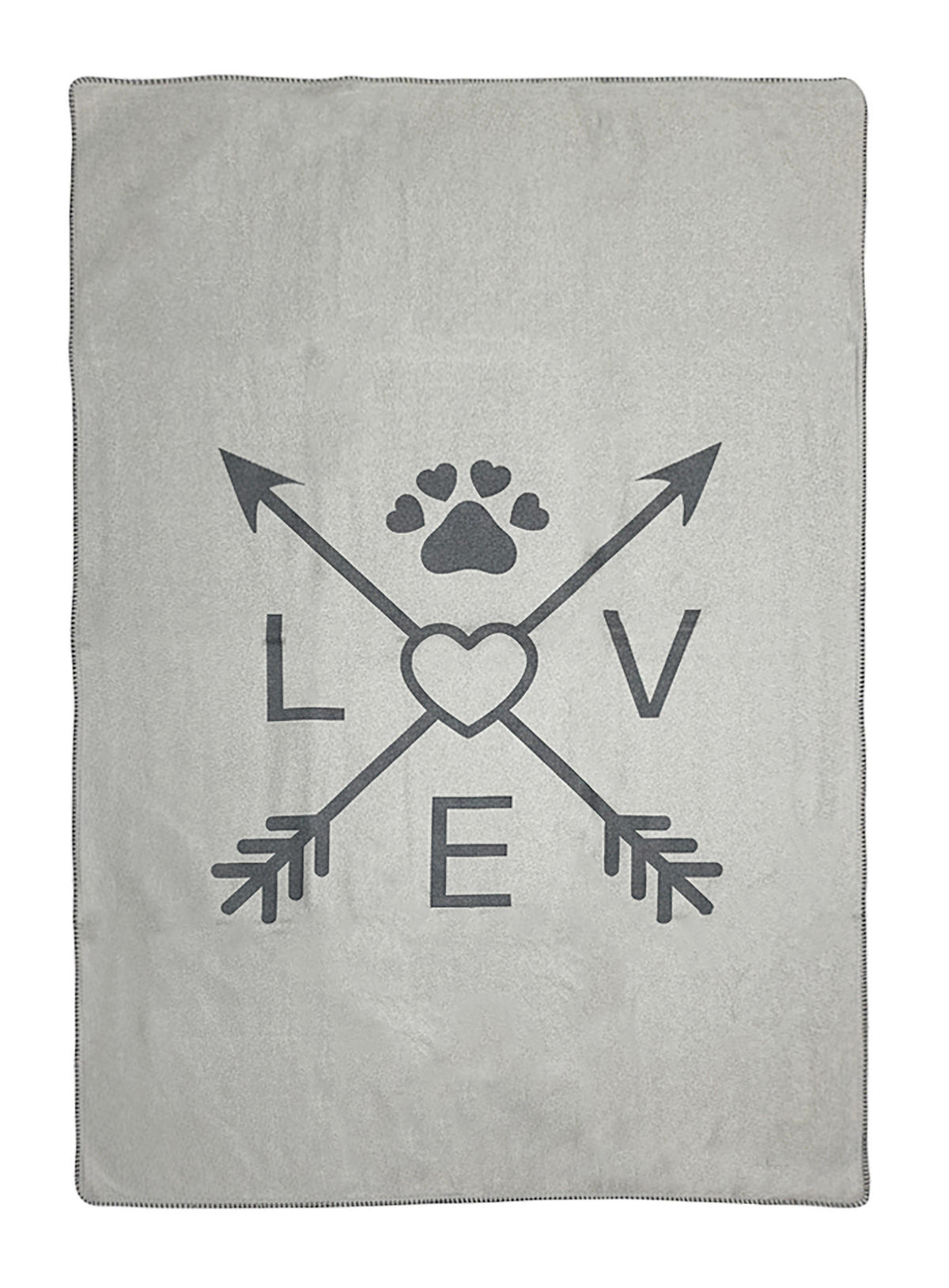 HUNDEDECKE - Schwarz/Grau, Basics, Textil (100/150cm) - Esposa