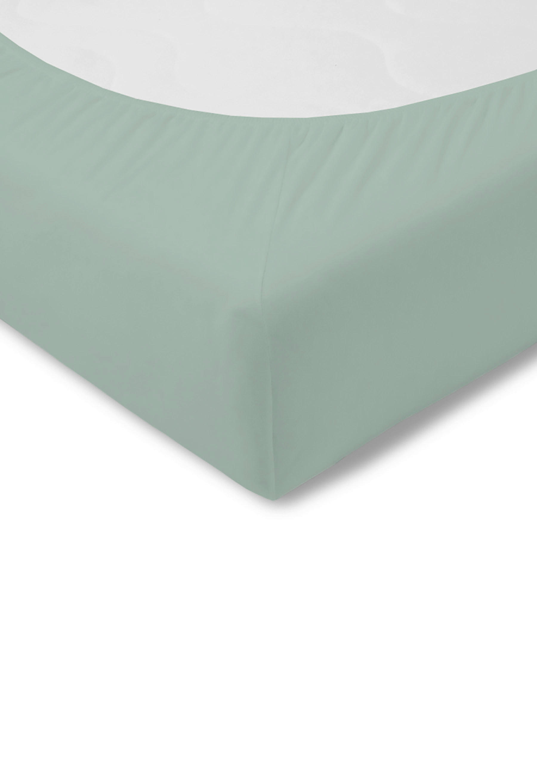 SPANNLEINTUCH 100/200 cm Zwirn-Jersey  - Salbeigrün, Basics, Textil (100/200cm) - Estella