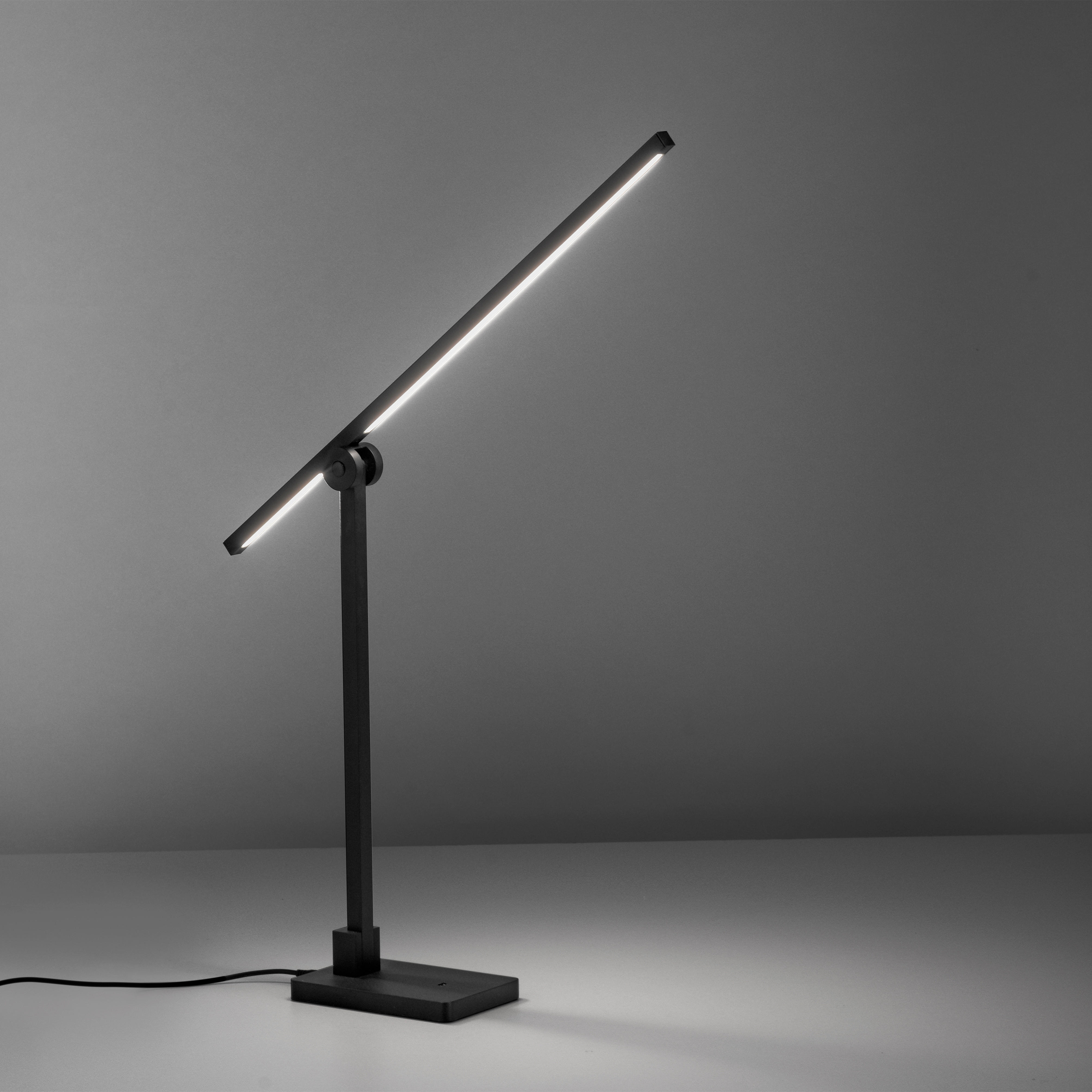 STONA LED LAMPA - crna, Lajfstajl, metal/plastika (55/10cm)