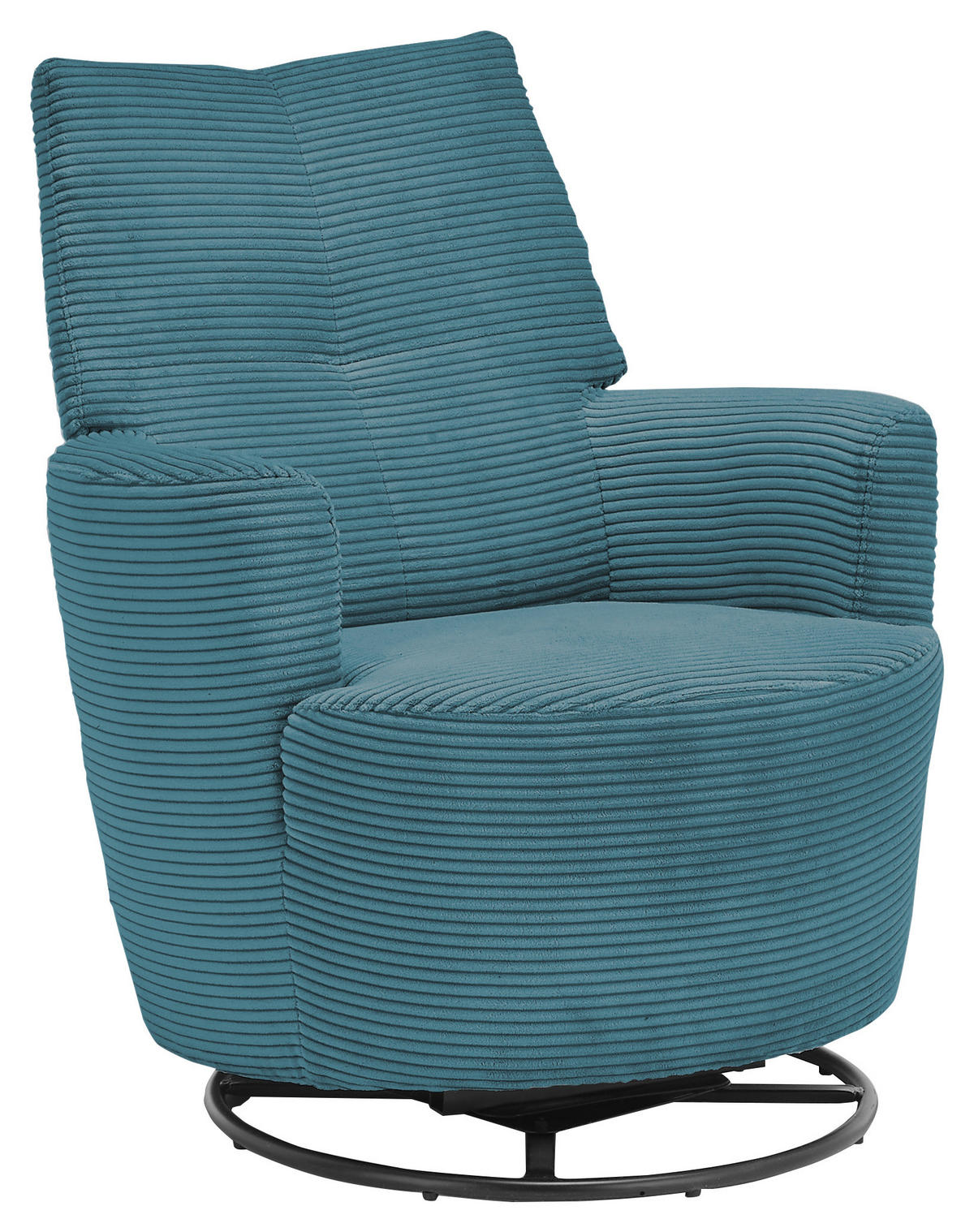 SESSEL Cord Blau    - Blau/Schwarz, Design, Textil/Metall (80/96/88cm) - SetOne by Musterring