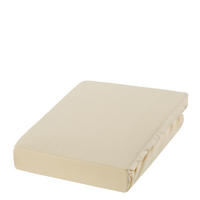 SPANNBETTTUCH Zwirn-Jersey 200/200 cm  - Creme, Basics, Textil (200/200cm) - Estella